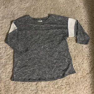 Maurices 3/4 sleeve black and white shirt